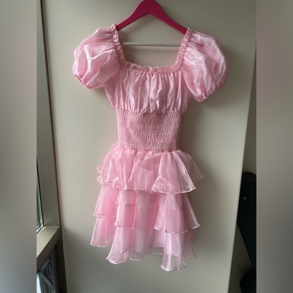 NWOT Ruffled Princess Mini Dress - Picture 5 of 8